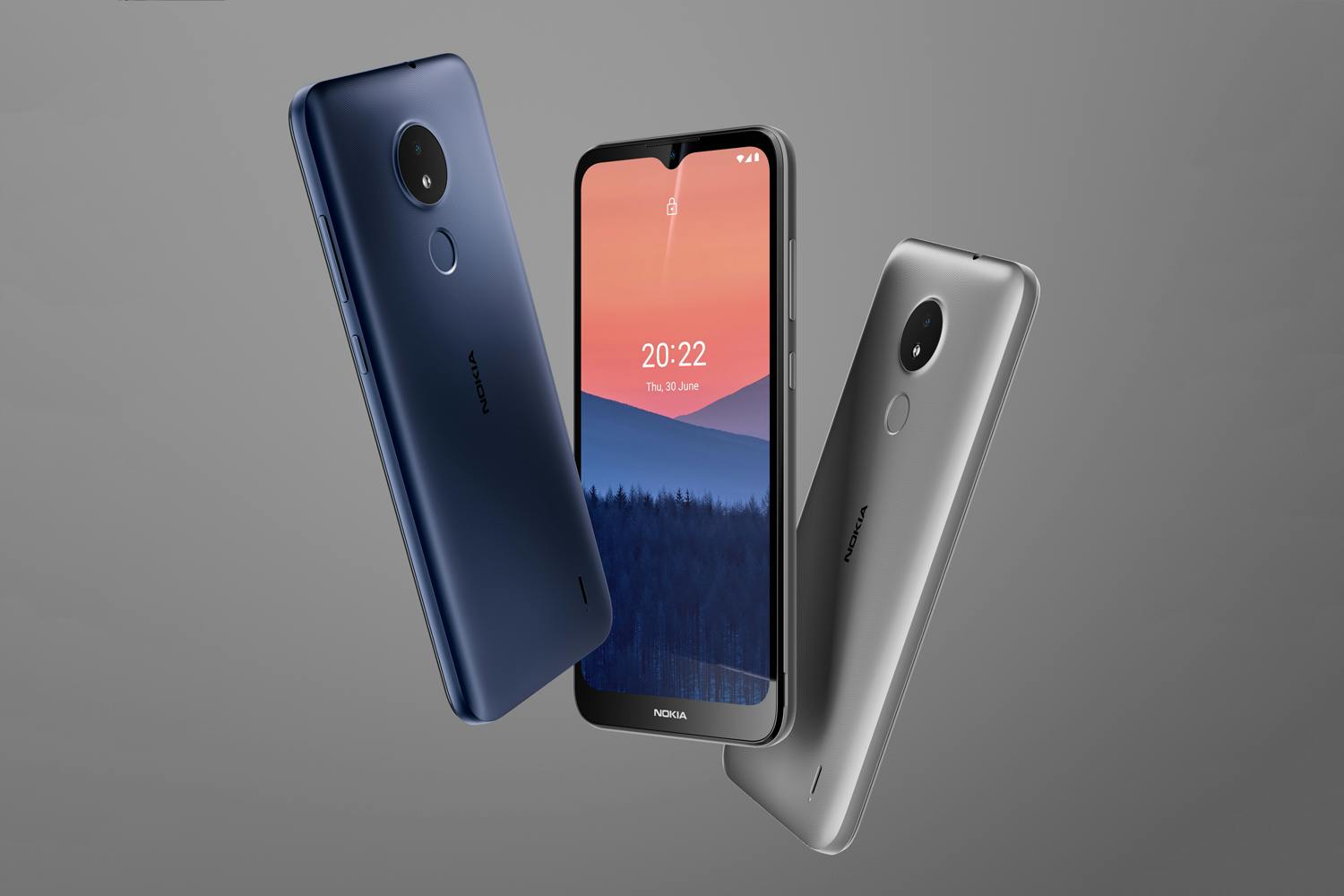 Nokia C2 2nd Edition: Nokia C2 2nd Edition edestä ja takaa